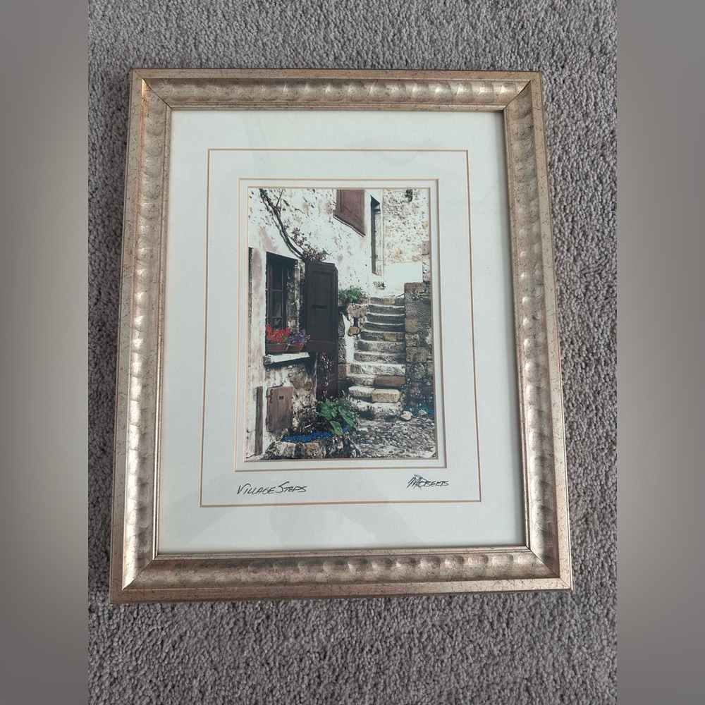 Martin Robert’s Village Steps Art Print